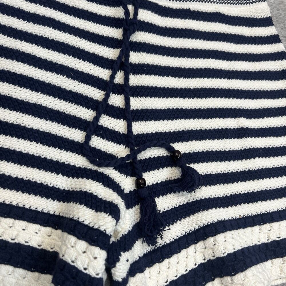 House Of Harlow‎ Striped Shorts Navy white crochet Drawstring Waist NWOT Large - Picture 2 of 6